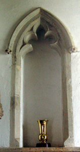 Niche on the north side of the east window June 2011
